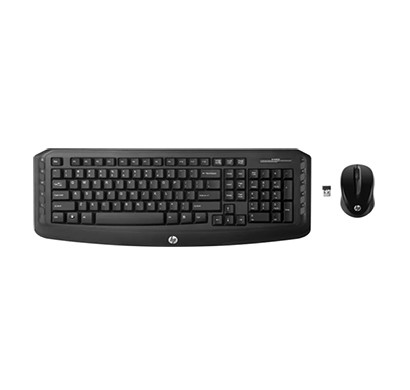 hp v4l74aa wireless keyboard with mouse combo (black)